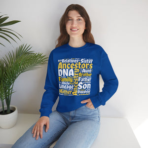 Genealogy Word Cloud Sweatshirt in by Genealogy Keepsakes