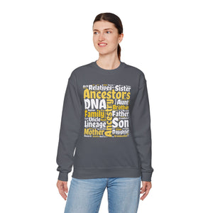 Genealogy Word Cloud Sweatshirt in by Genealogy Keepsakes