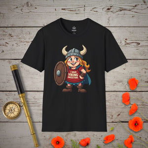 I Have Viking Ancestors T-Shirt - Genealogy Keepsakes Custom Genealogy Gift - Black S