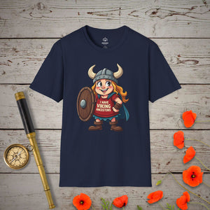 I Have Viking Ancestors T-Shirt - Genealogy Keepsakes Custom Genealogy Gift - Navy S
