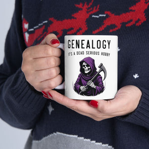 It's A Dead Serious Hobby Mug (11oz|15oz) in by Genealogy Keepsakes