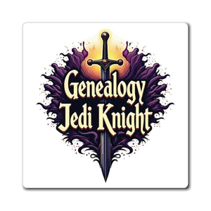 Jedi Knight Refrigerator Magnet in 3" × 3" by Genealogy Keepsakes