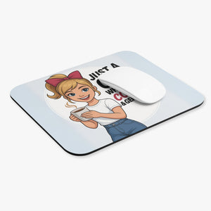 Just A Girl Who Loves Coffee and Genealogy Mouse Pad-