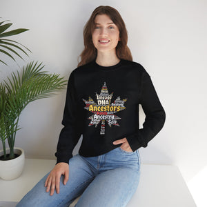 Maple Leaf Word Cloud Sweatshirt in by Genealogy Keepsakes
