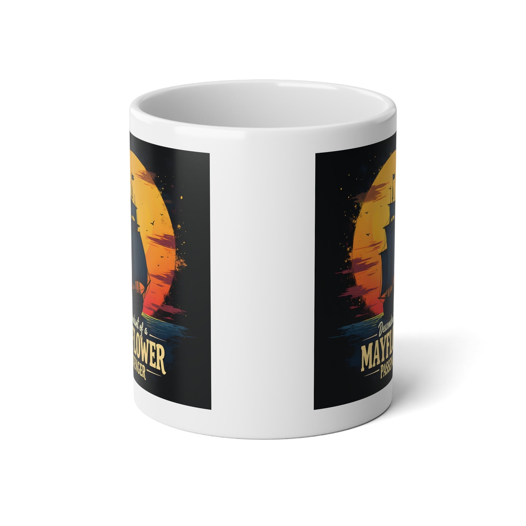 Mayflower Passenger Descendant Mug (20oz) in White by Genealogy Keepsakes