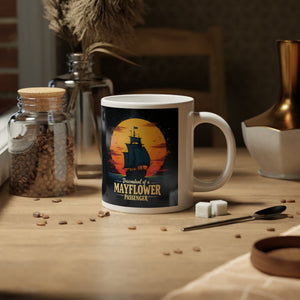 Mayflower Passenger Descendant Mug (20oz) in White by Genealogy Keepsakes
