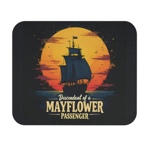 Mayflower Passenger Mouse Pad in 9" × 8" by Genealogy Keepsakes