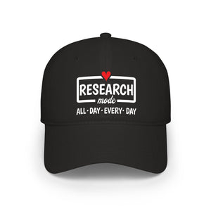Research Mode — "All • Day • Every • Day" Baseball Cap in One size by Genealogy Keepsakes