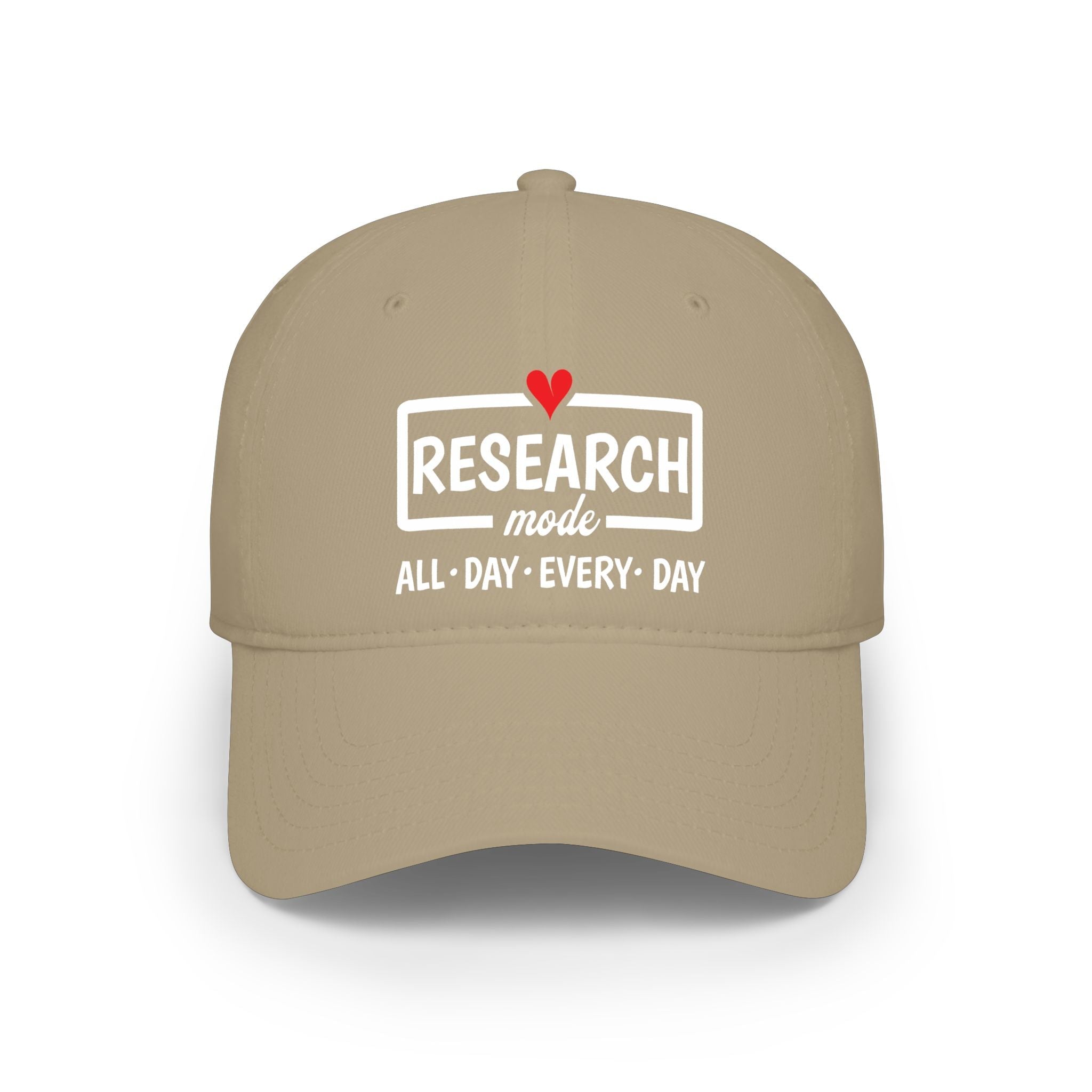 Research Mode — "All • Day • Every • Day" Baseball Cap in One size by Genealogy Keepsakes