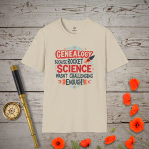 Rocket Science T-Shirt in Sand by Genealogy Keepsakes