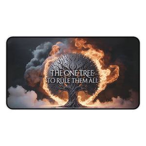 The One Tree To Rule Them All Desk Mat-12" × 22"