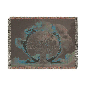 The One Tree Woven Blanket in by Genealogy Keepsakes