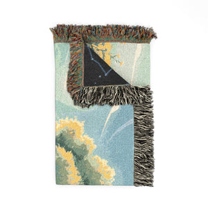 Tree of Day and Night Woven Blanket in by Genealogy Keepsakes