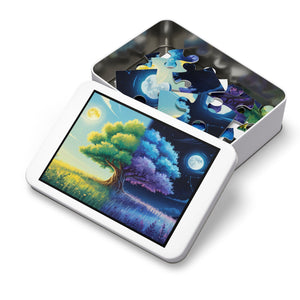 Tree of Day & Night Jigsaw Puzzle in 40" x 28" (2000 pcs) by Genealogy Keepsakes