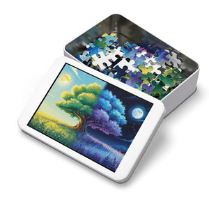 Tree of Day & Night Jigsaw Puzzle in 40" x 28" (2000 pcs) by Genealogy Keepsakes