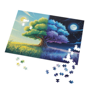 Tree of Day & Night Jigsaw Puzzle in 40" x 28" (2000 pcs) by Genealogy Keepsakes