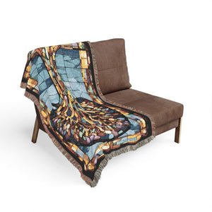 Tree Of Life Woven Blanket in by Genealogy Keepsakes