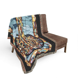 Tree Of Life Woven Blanket in by Genealogy Keepsakes
