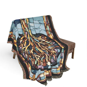 Tree Of Life Woven Blanket in Artwork by Genealogy Keepsakes