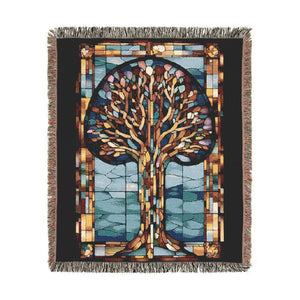 Tree Of Life Woven Blanket in Artwork by Genealogy Keepsakes