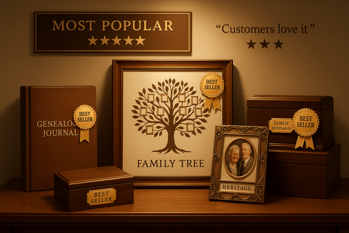 Best Sellers - Genealogy Keepsakes