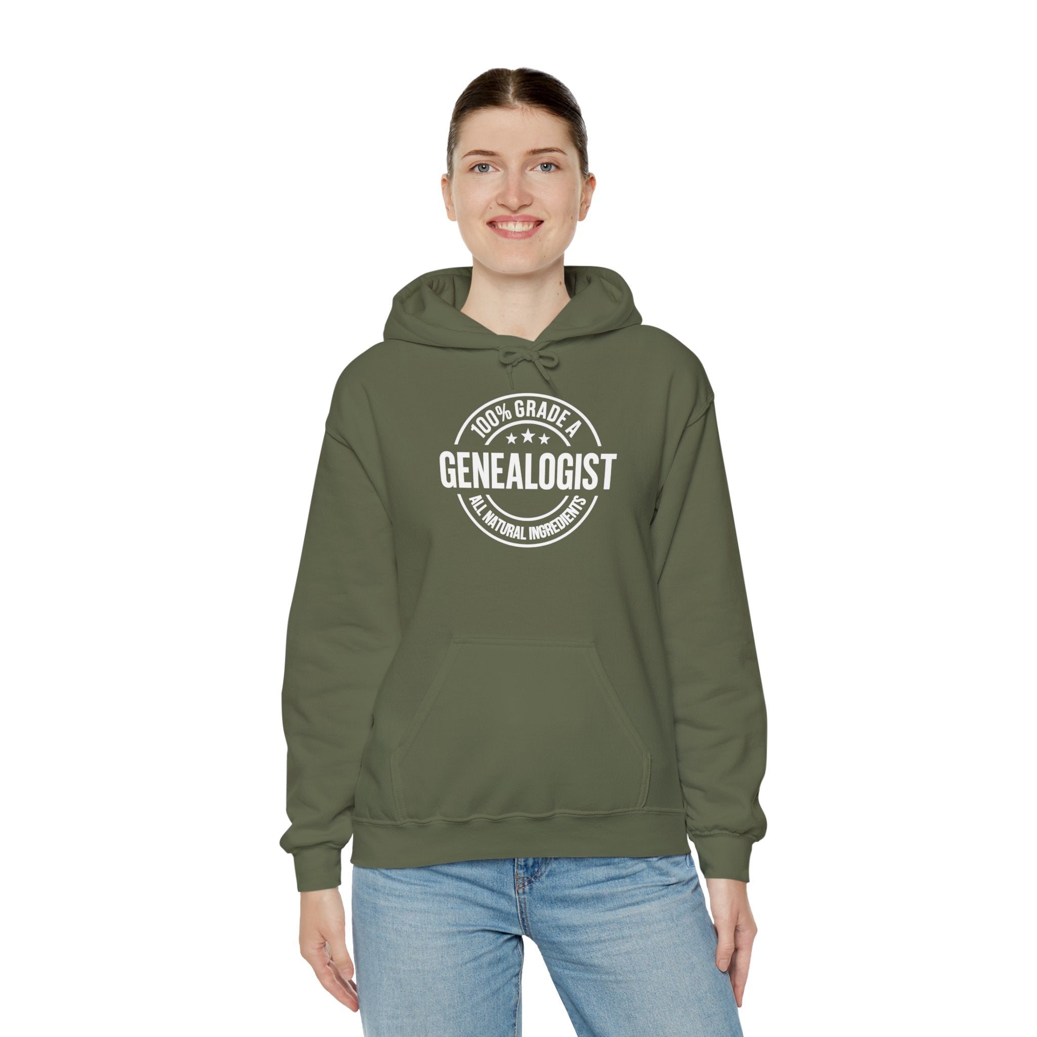 100 Percent Genealogist Hoodie in by Genealogy Keepsakes