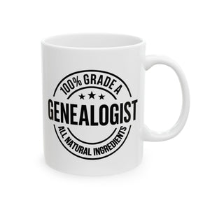 100 Percent Genealogist Mug (11oz|15oz) in 11oz by Genealogy Keepsakes