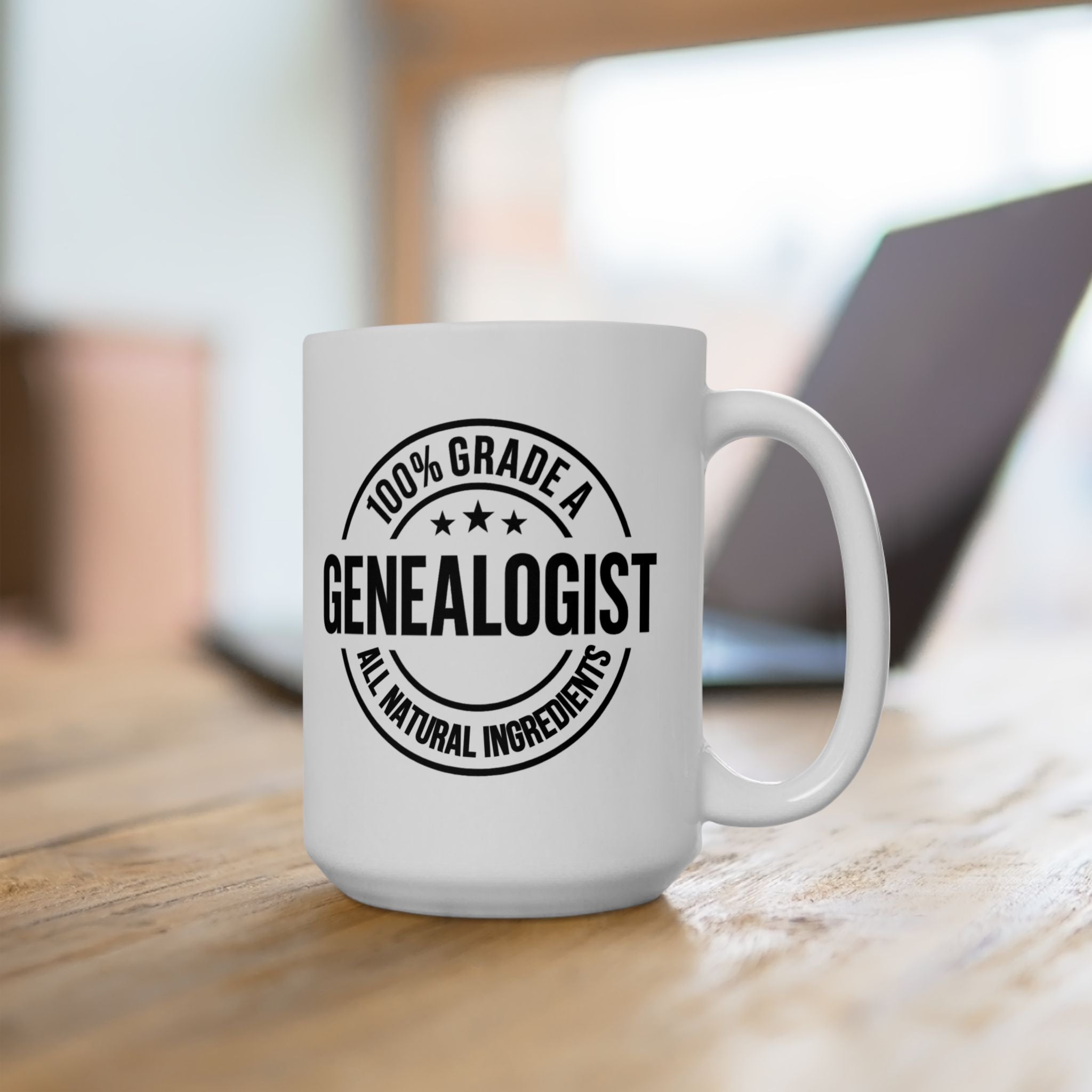 100 Percent Genealogist Mug (11oz|15oz) in 15oz by Genealogy Keepsakes