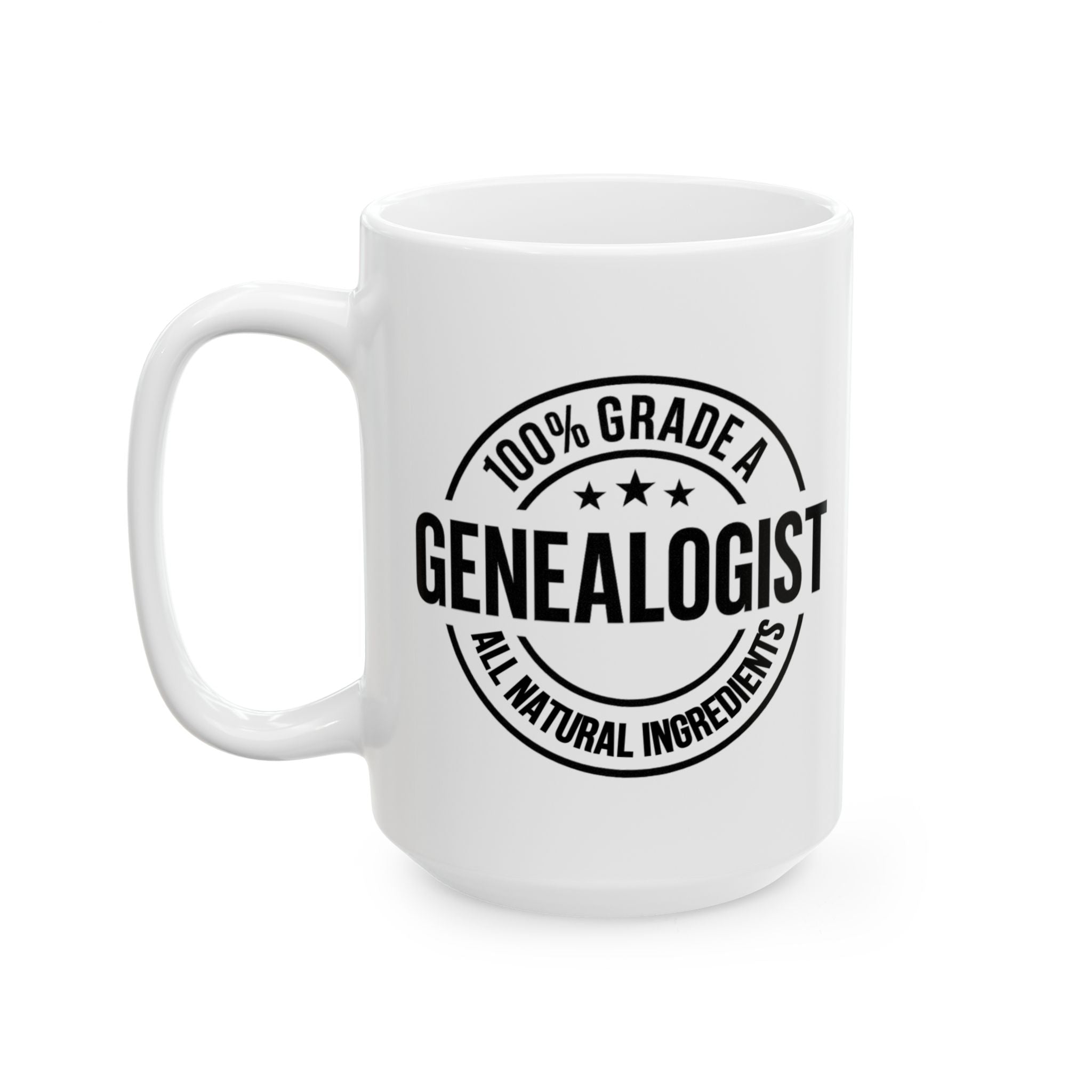 100 Percent Genealogist Mug (11oz|15oz) in 15oz by Genealogy Keepsakes