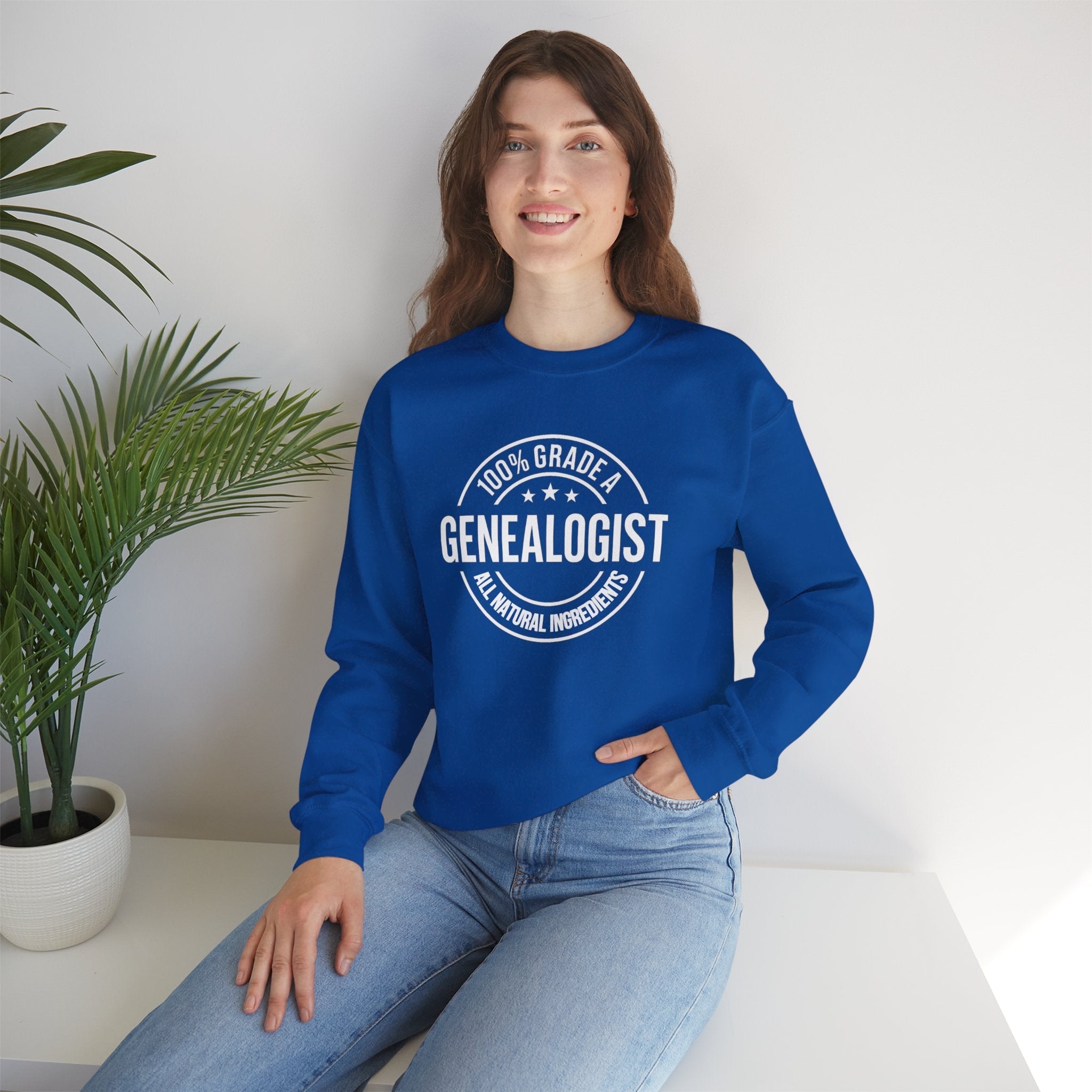 100 Percent Genealogist Sweatshirt in by Genealogy Keepsakes