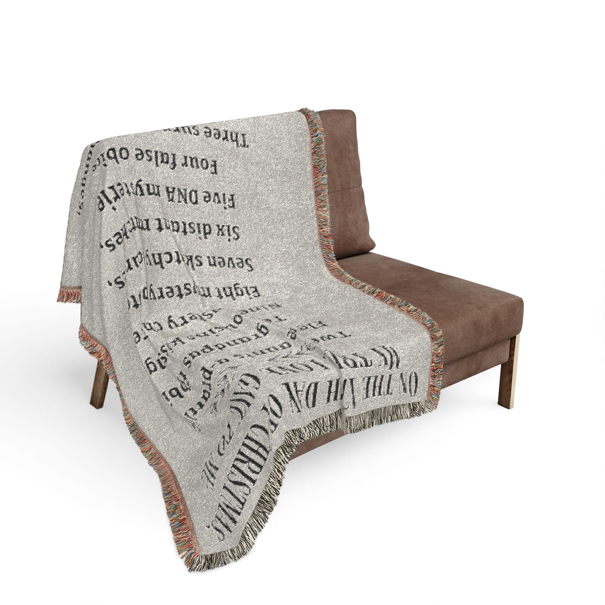 12 Days Of Christmas Woven Blanket in by Genealogy Keepsakes
