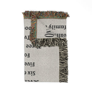 12 Days Of Christmas Woven Blanket in by Genealogy Keepsakes