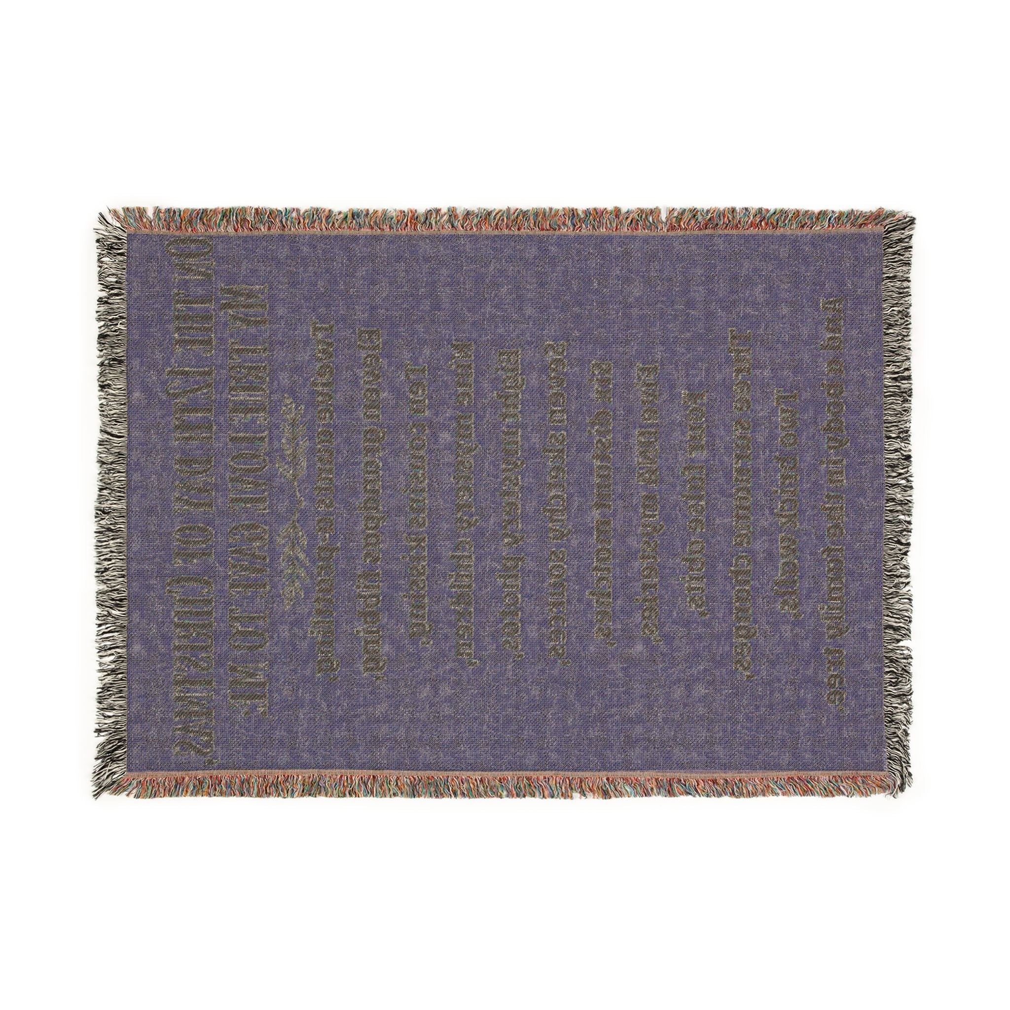 12 Days Of Christmas Woven Blanket in by Genealogy Keepsakes