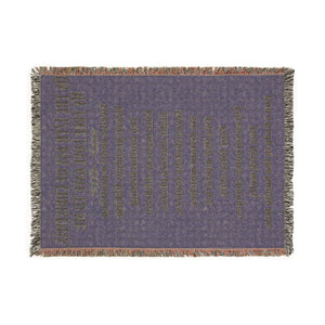 12 Days Of Christmas Woven Blanket in by Genealogy Keepsakes