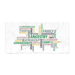 Genealogy Beach Towel