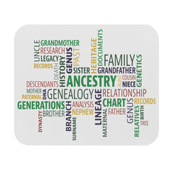 Genealogy Word Cloud Mouse Pad