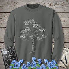 Family Tree Word Cloud Sweatshirt