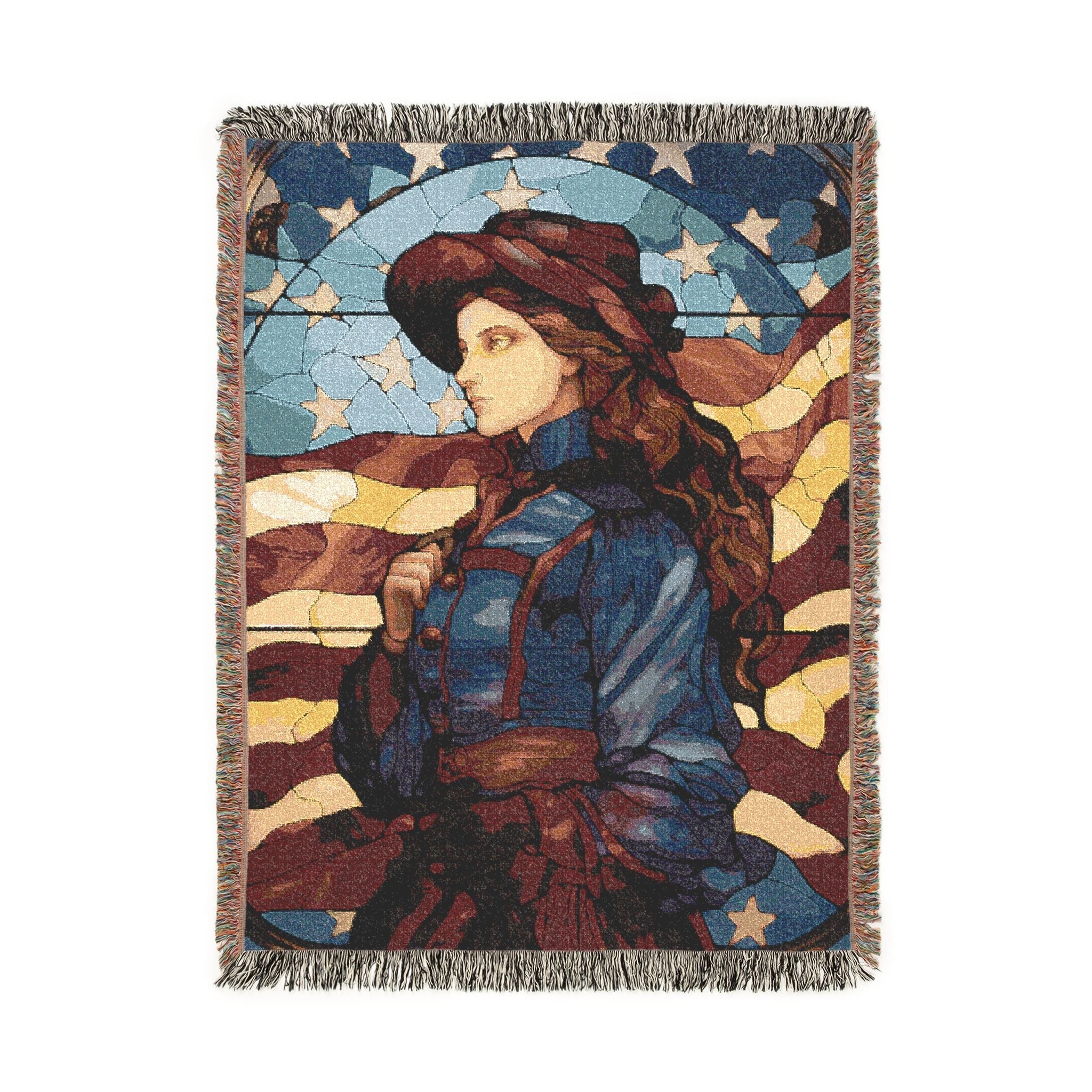 American Civil War Woven Blanket in by Genealogy Keepsakes