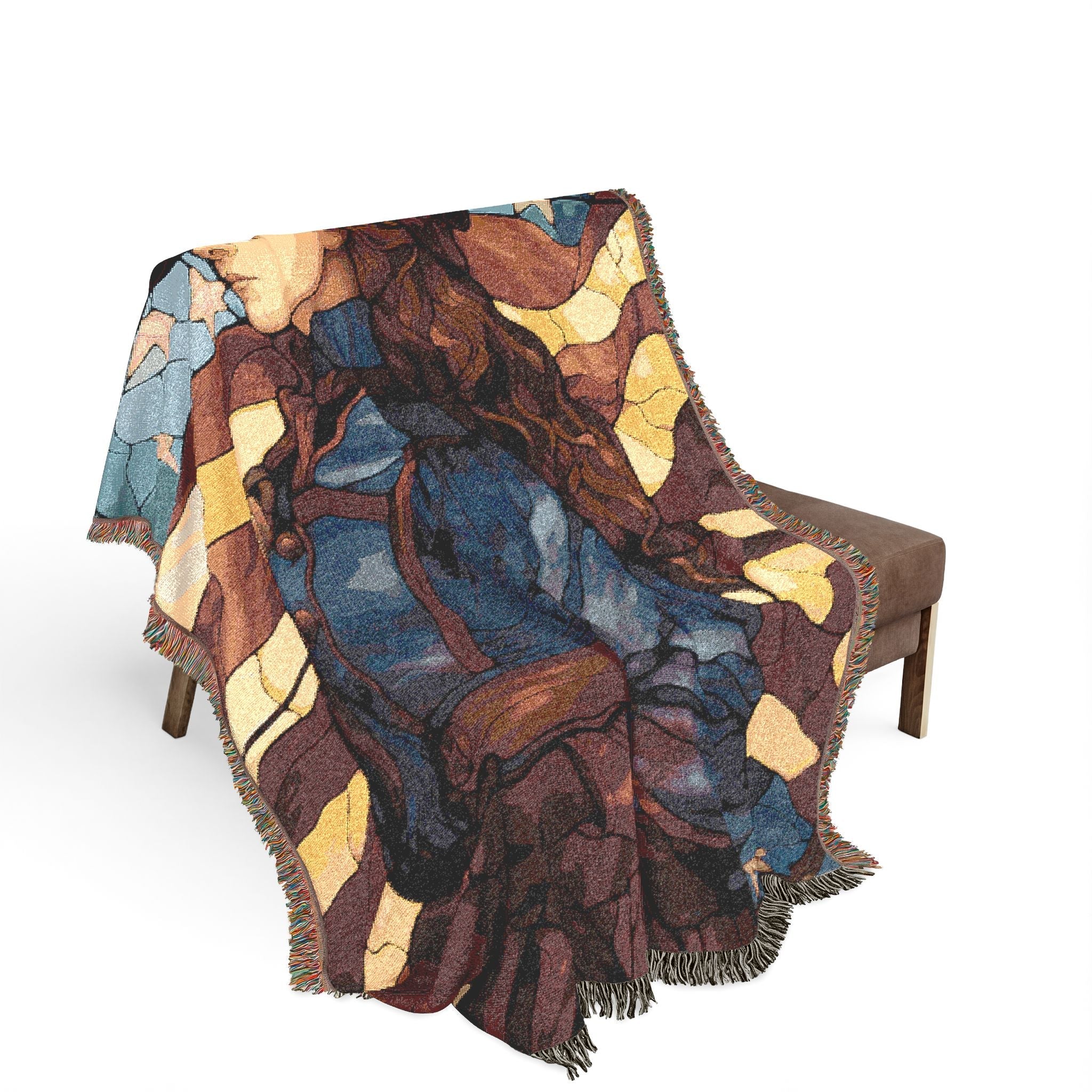 American Civil War Woven Blanket in Artwork by Genealogy Keepsakes