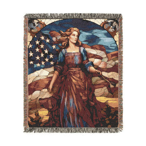 American Civil War Woven Blanket in Artwork by Genealogy Keepsakes