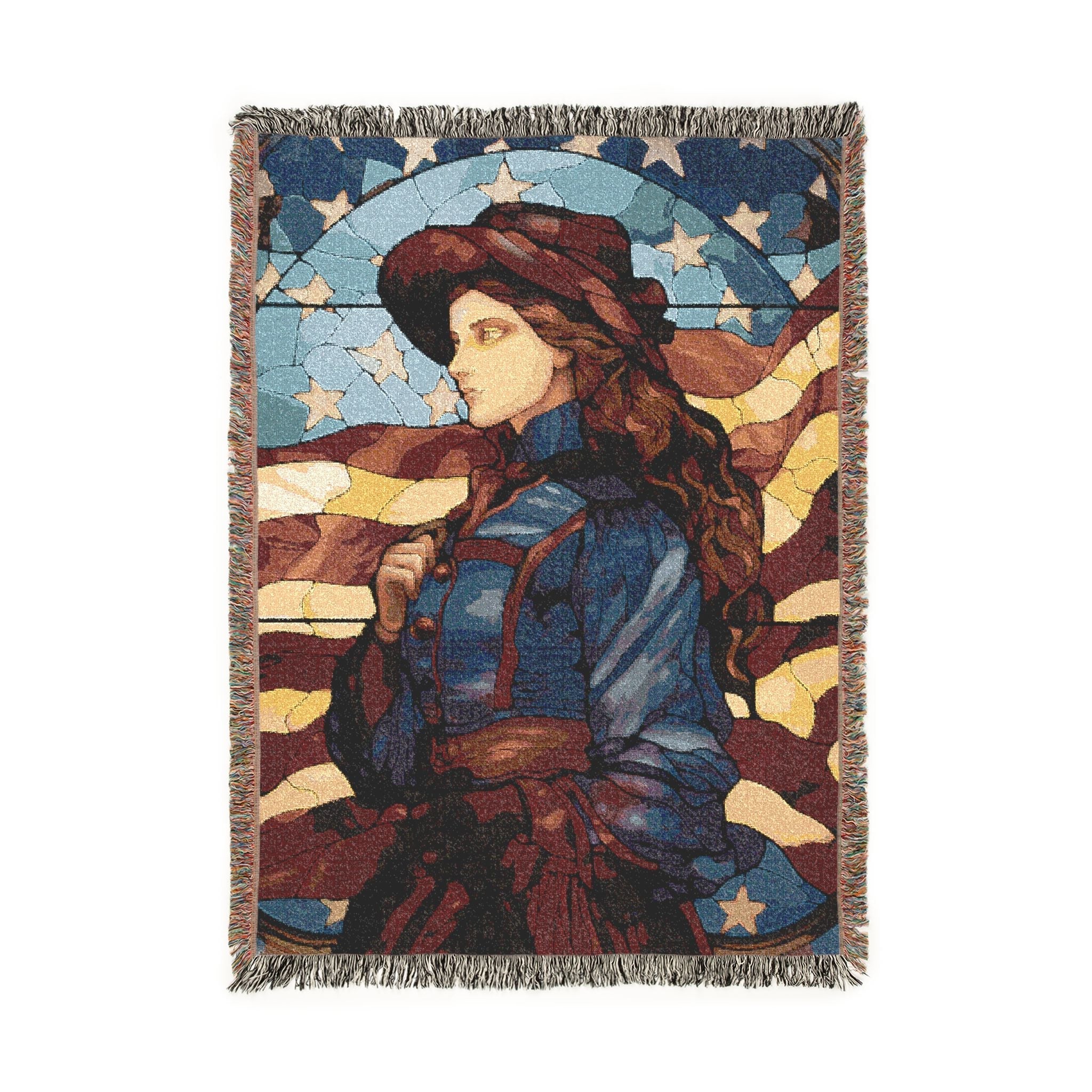 American Civil War Woven Blanket in Artwork by Genealogy Keepsakes
