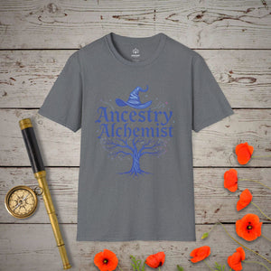 Ancestry Alchemist T-Shirt - Genealogy Keepsakes Custom Genealogy Gift - Graphite Heather S