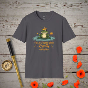 Degrees From Royalty T-Shirt in Charcoal by Genealogy Keepsakes