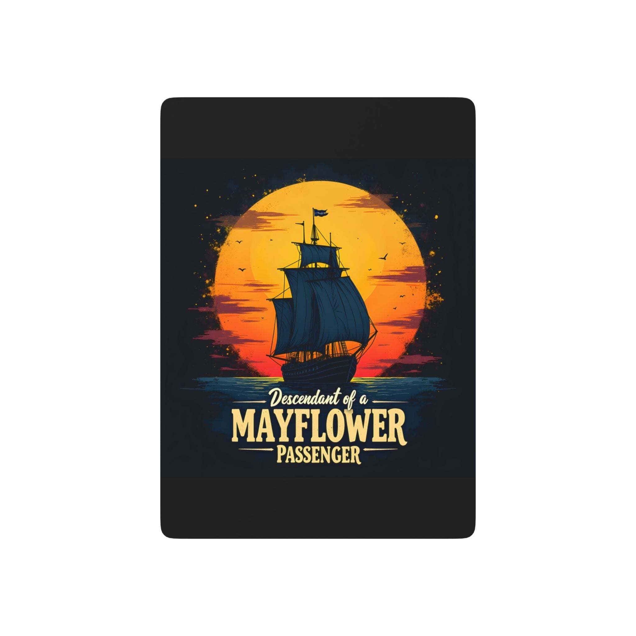 Descendant Of A Mayflower Passenger Playing Cards in 2.5" x 3.5" by Genealogy Keepsakes