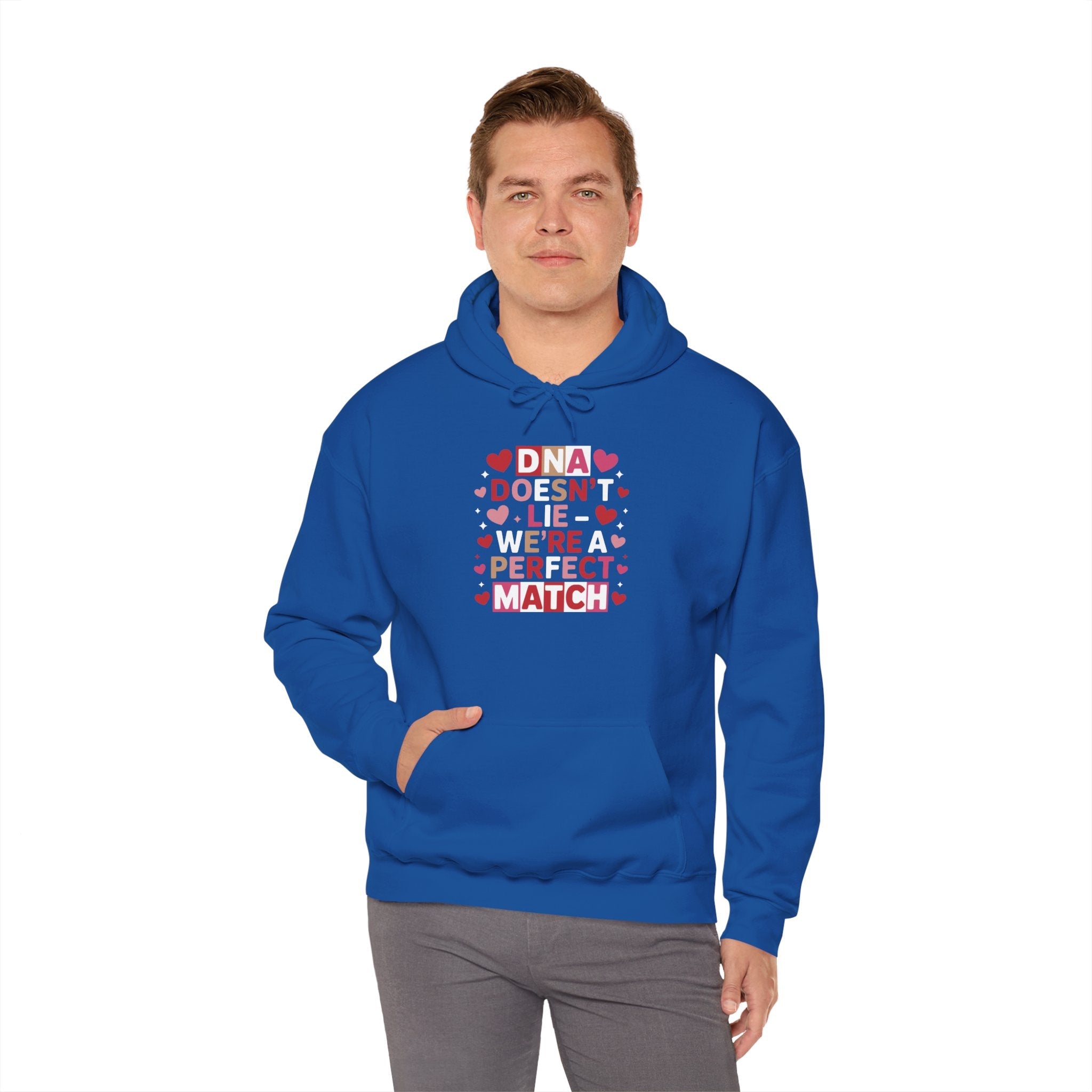 DNA Doesn't Lie - We're A Perfect Match Hoodie in by Genealogy Keepsakes
