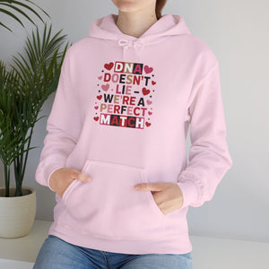 DNA Doesn't Lie - We're A Perfect Match Hoodie in by Genealogy Keepsakes