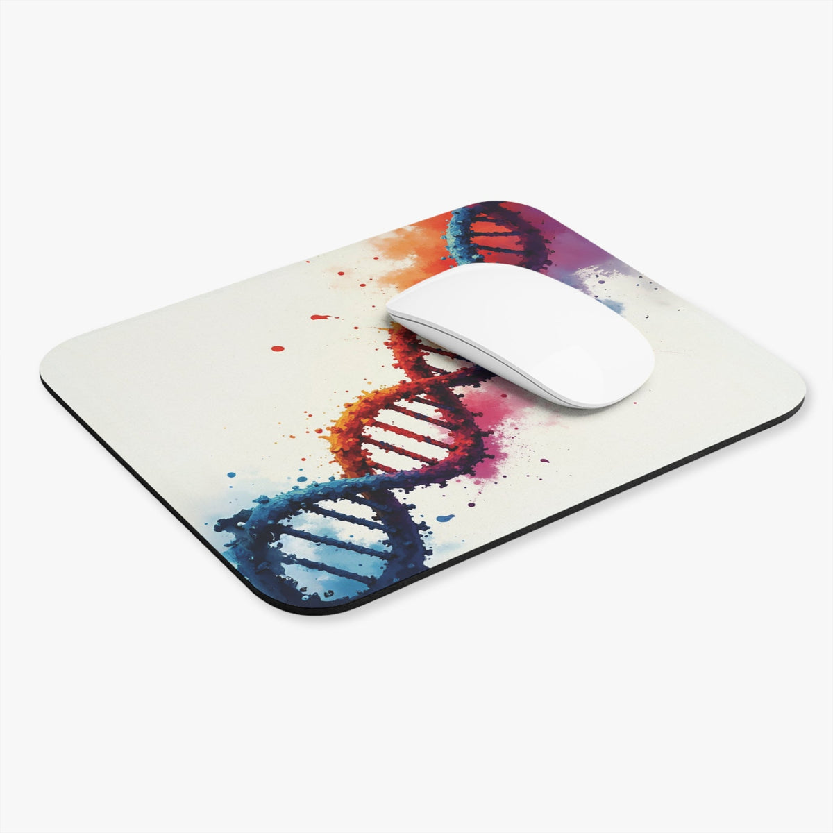 DNA Splash Mouse Pad - Genealogy Keepsakes Custom Genealogy Gift - 9" × 8" Rectangle
