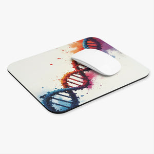 DNA Splash Mouse Pad - Genealogy Keepsakes Custom Genealogy Gift - 9" × 8" Rectangle