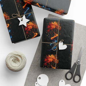 DNA Tree of Life Gift Wrap: Colorful, Modern, Artful Fun! in by Genealogy Keepsakes