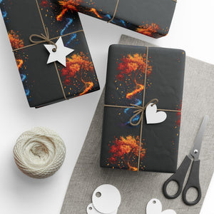 DNA Tree of Life Gift Wrap: Colorful, Modern, Artful Fun! in by Genealogy Keepsakes